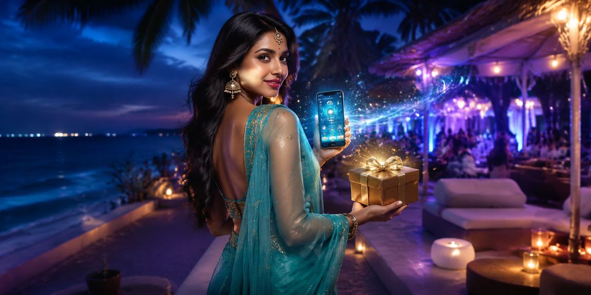 Gaming app interface on mobile in Goa